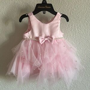 NWOT American Princess Sleeveless Dress Sparkle Pearl 3mo